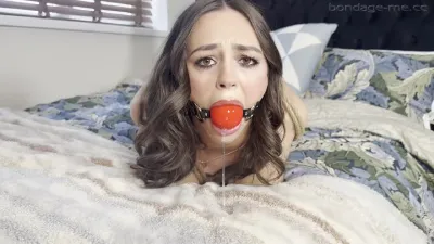 Lauren Rice – Blackmailed into Rope Hogtie and Huge Red Ball Gag