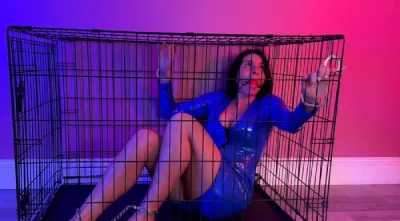 Sarah Wild – Sarah’s caged metal bondage