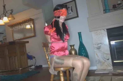 Maria Marley –  Bound and gagged with pantyhose